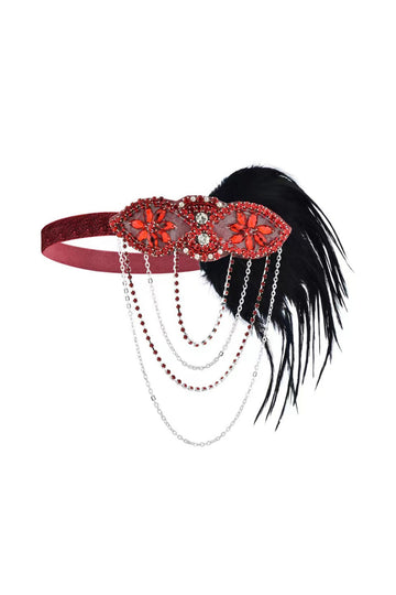 Accesorios de fiesta rojos de la década de 1920 Conjuntos de cuatro piezas